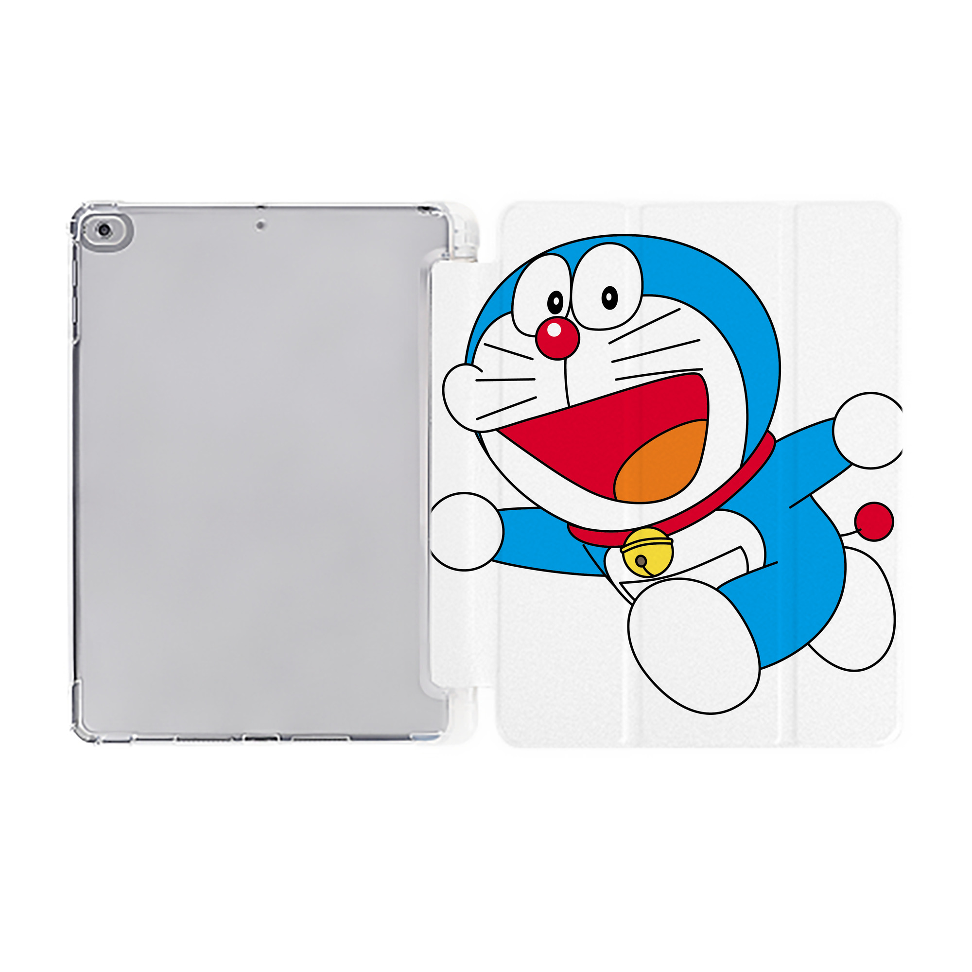 （画像用） ドラえもん Doraemon IPad ケース ペン収納付き 三つ折りスタンド PUレザー×シリコン 対応機種9.5/10.5/10.9インチ